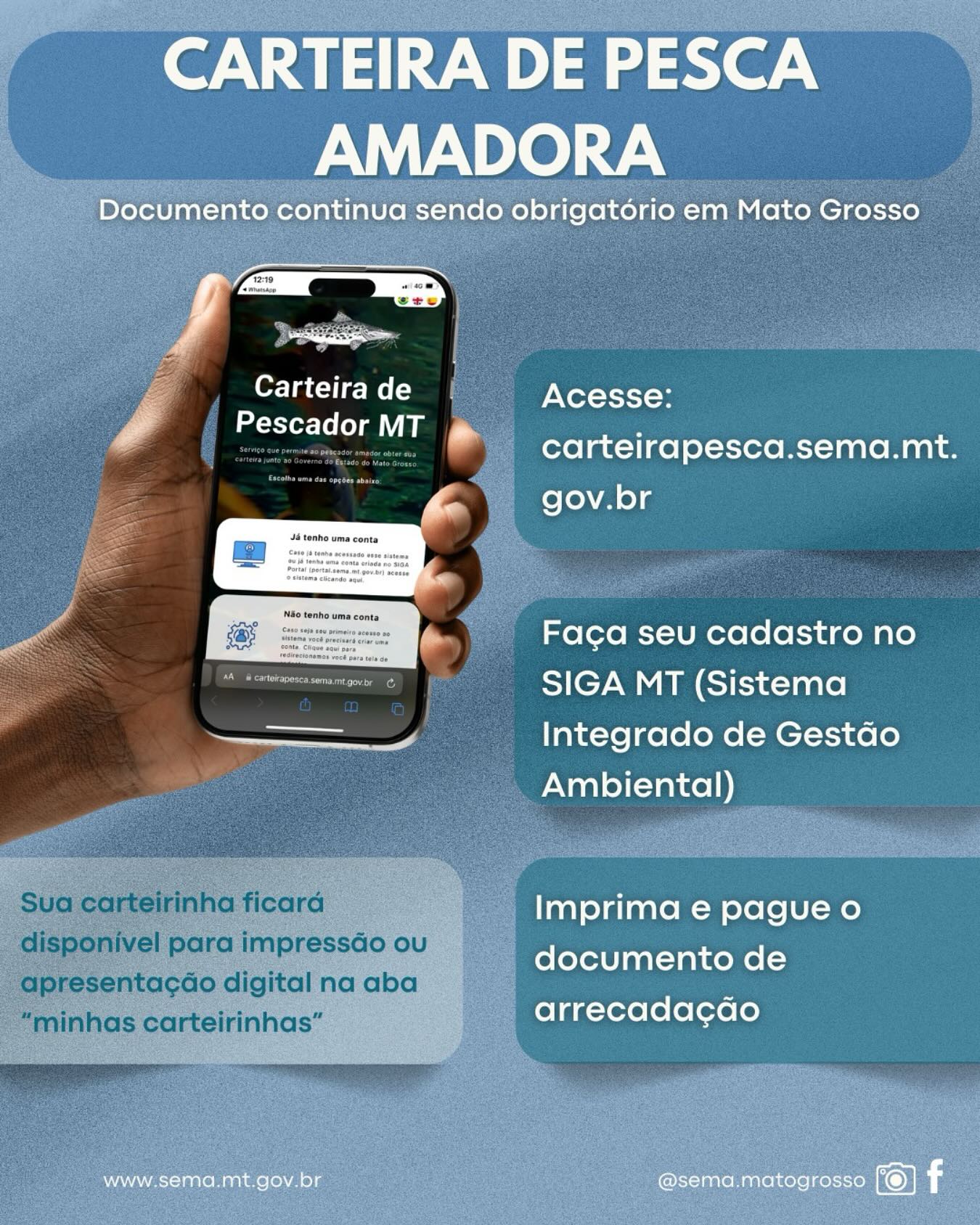 CARTEIRA AMADORA DE PESCA